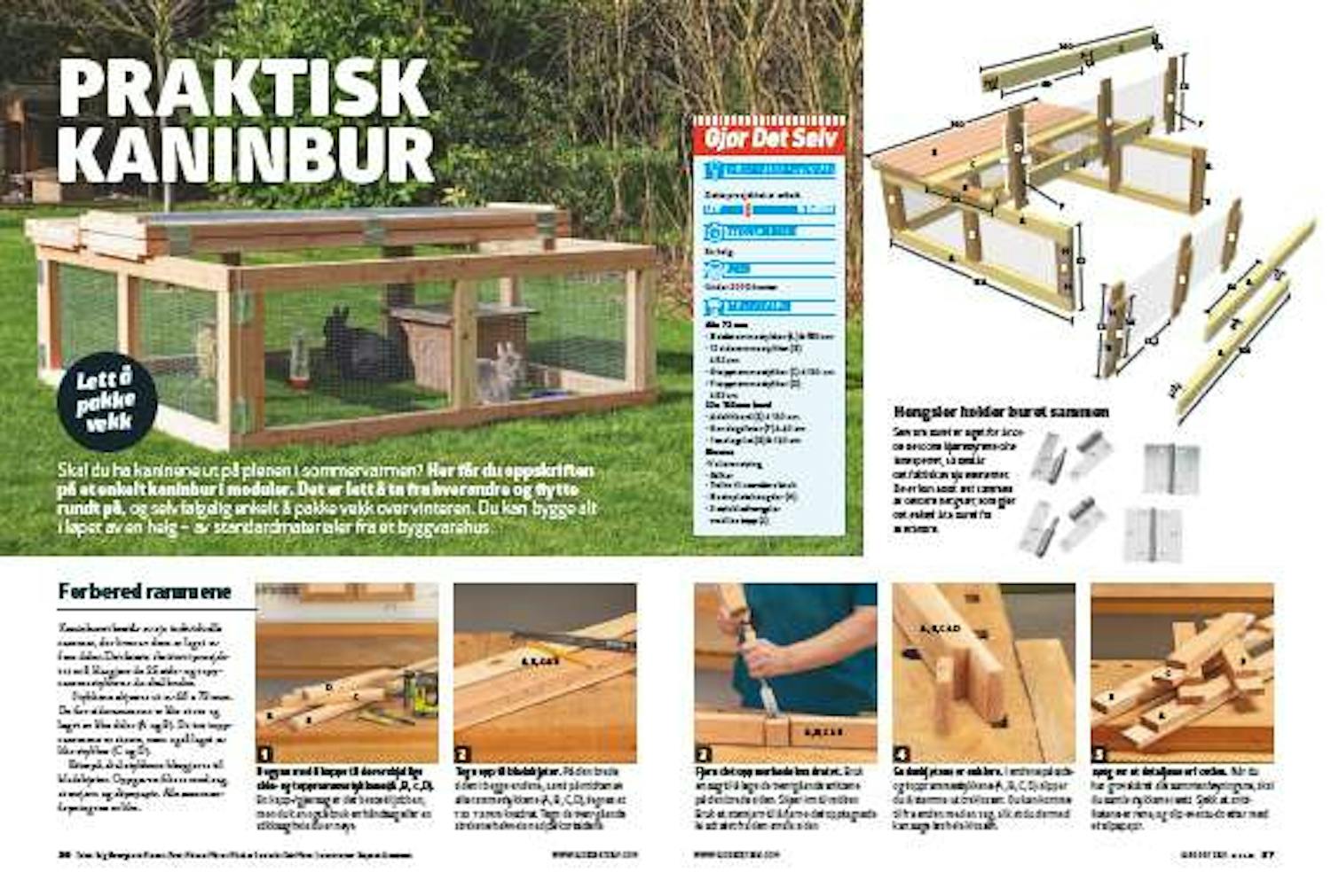 Bygge kaninbur Bygge kaninbur